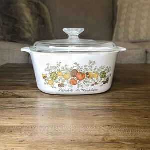 RARE Corningware L'Echalote La Marjolaine 3QT Casserole Dish A-3-B Spice Of Life